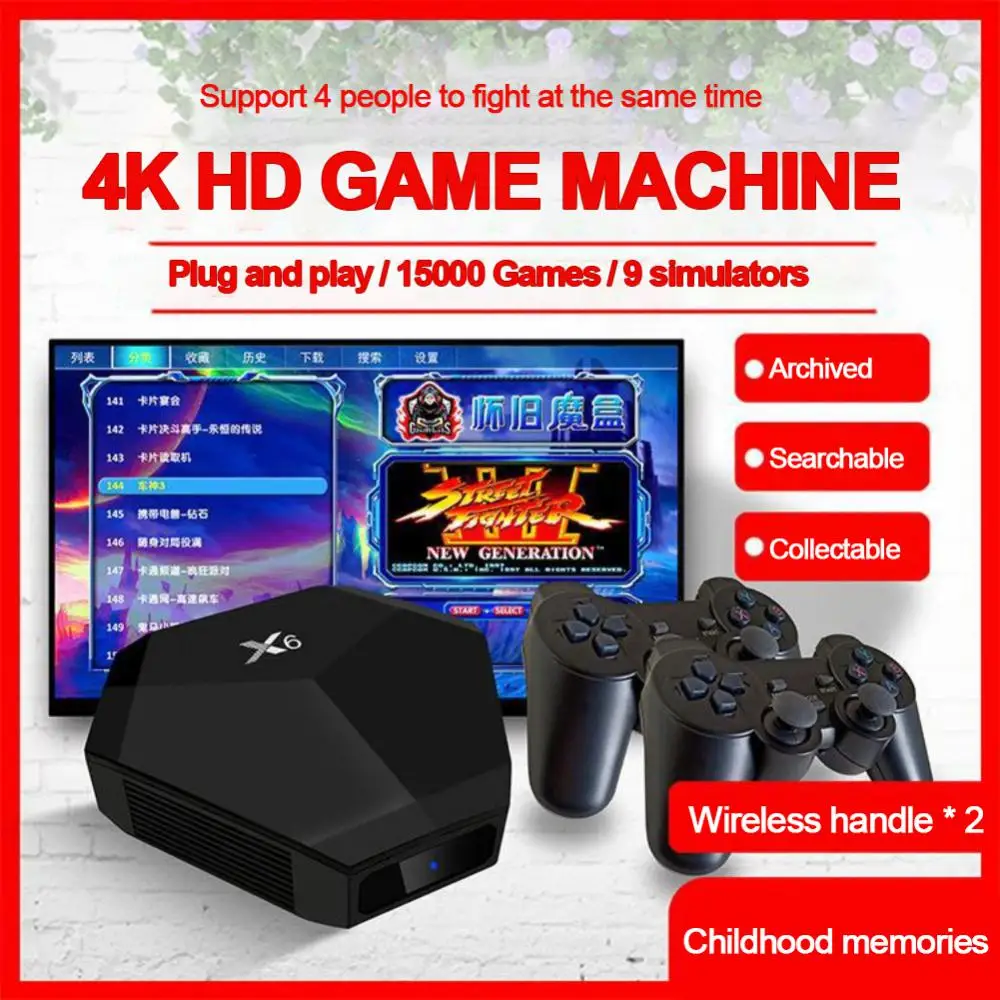 Video Game Console Classic Retro Wireless Controller Game Stick 4K 15000 Games 64GB Retro Games For PS1/GBA Boy Christmas Gift
Video Game Console Classic Retro Wireless Controller Game Stick 4K 15000 Games 64GB Retro Games For PS1/GBA Boy Christmas Gift