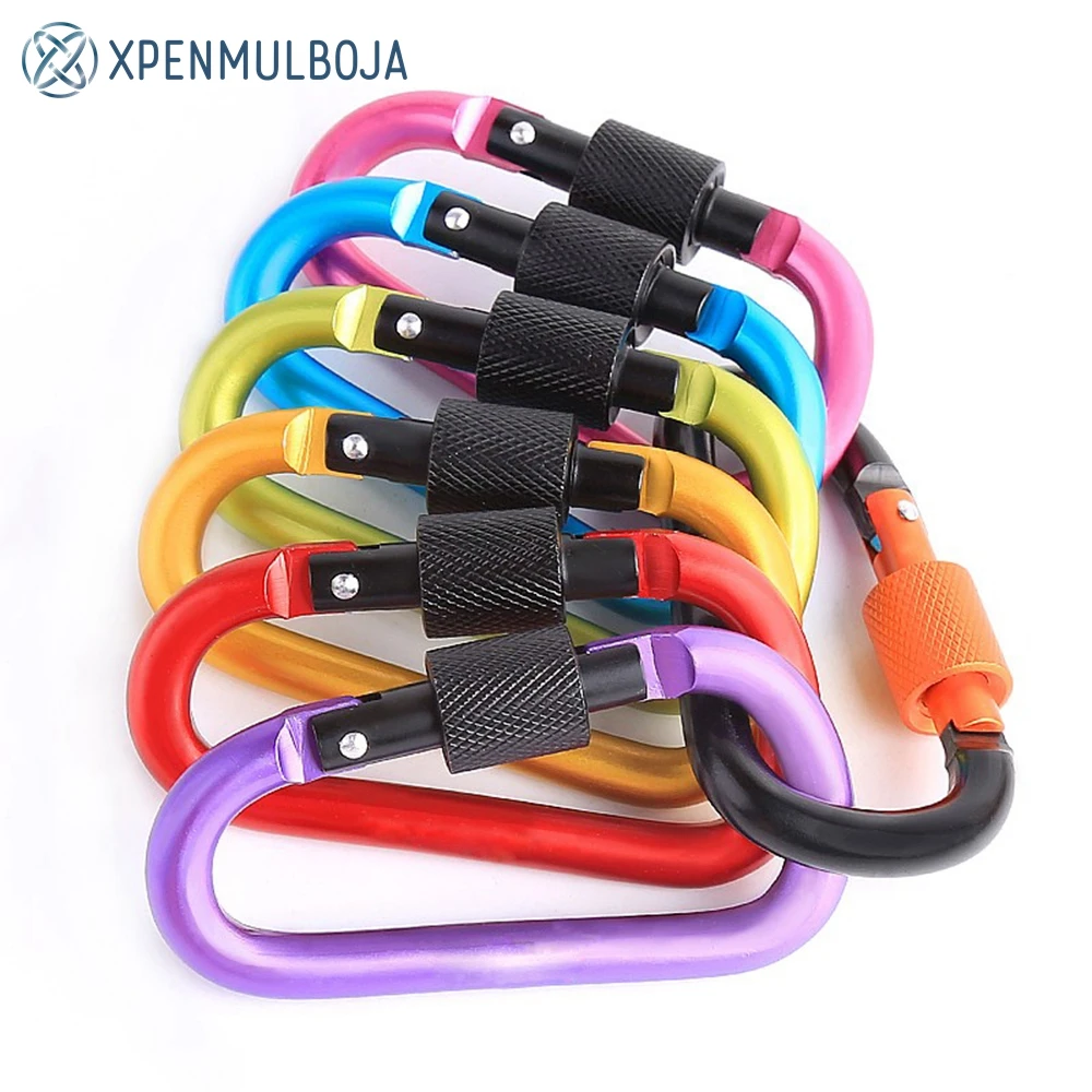5/10/20 Pcs D Shape Carabiner with Screw Lock Outdoor Climbing Camping Buckle Bold Aluminum Alloy Locking Clasp Keychain Tools
5/10/20 Pcs D Shape Carabiner with Screw Lock Outdoor Climbing Camping Buckle Bold Aluminum Alloy Locking Clasp Keychain Tools
