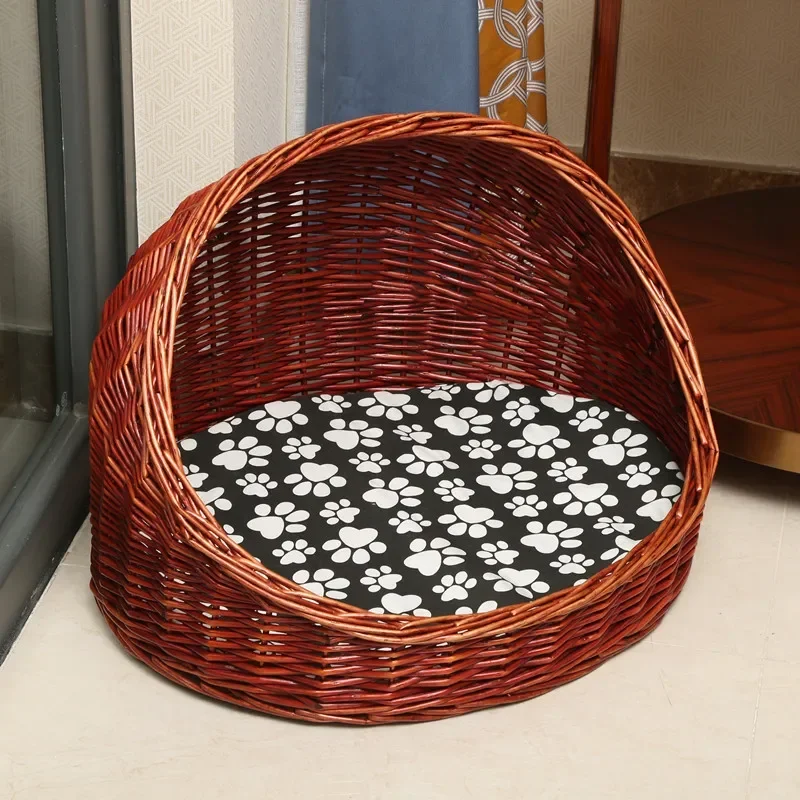 Vine-woven dog nest cat nest detachable bath Teddy Bomi medium and small dog-woven pet universal throughout
Vine-woven dog nest cat nest detachable bath Teddy Bomi medium and small dog-woven pet universal throughout