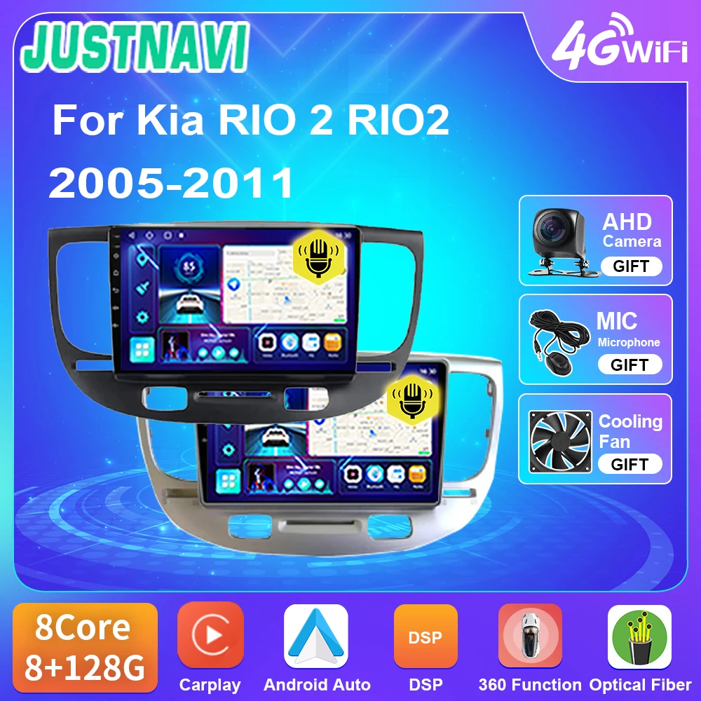 JUSTNAVI Car Radio With Screen For Kia RIO 2 RIO2 2005-2011 Autostereo 4G WIFI Multimedia Video Player Navigation GPS Stereo
JUSTNAVI Car Radio With Screen For Kia RIO 2 RIO2 2005-2011 Autostereo 4G WIFI Multimedia Video Player Navigation GPS Stereo