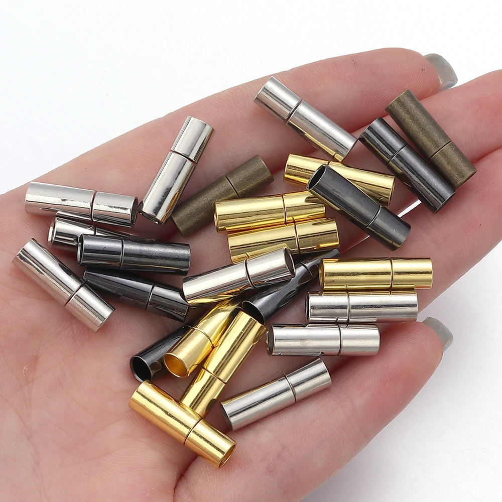10pcs/Lot Fit 2 3 4 5 6 7 8mm Leather Cord Ends Caps Strong Barrel End Clasps Fasteners For DIY Bracelet Jewelry Making Finding
10pcs/Lot Fit 2 3 4 5 6 7 8mm Leather Cord Ends Caps Strong Barrel End Clasps Fasteners For DIY Bracelet Jewelry Making Finding