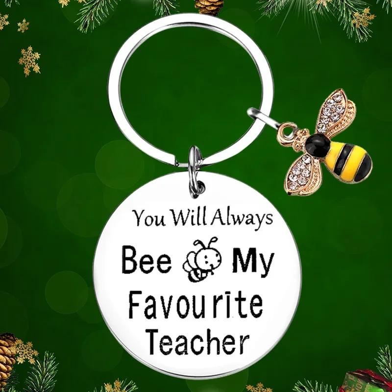 Teacher Christmas Gifts Keychain Pendant You’ll Always Bee My Favorite Teacher Key Chains New Semester Gift
Teacher Christmas Gifts Keychain Pendant You’ll Always Bee My Favorite Teacher Key Chains New Semester Gift