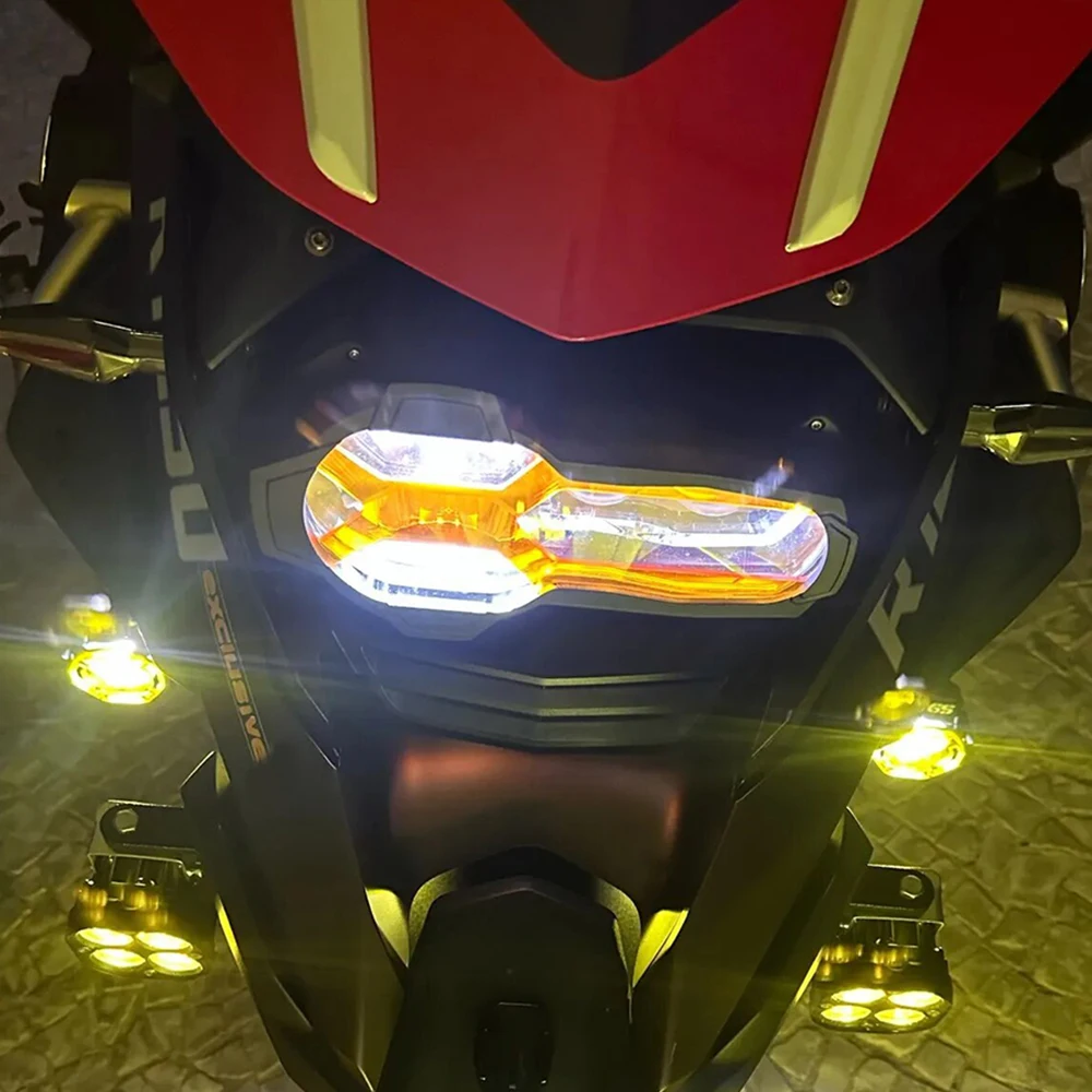 

2024 New Motorcycle Headlight Protector For BMW R1200GS GSA R1250GS LC Adventure With 4 Colours Fluorescent Cover 2013-2023 2022