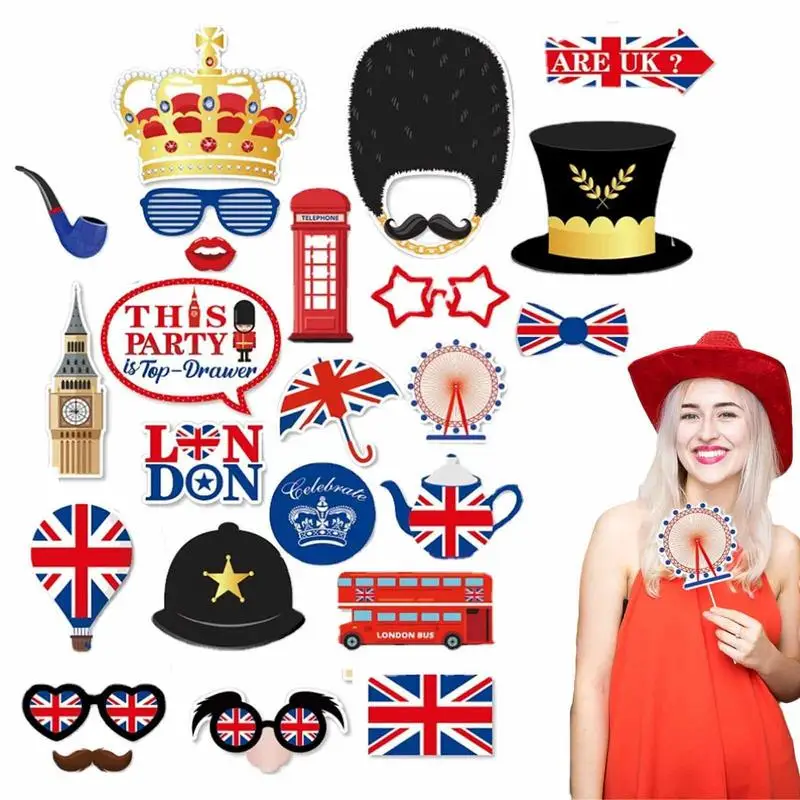 London Photo Booth Props Photobooth Kit 25 Pcs British Decorations King Charles III Coronation Theme London England Decorations
London Photo Booth Props Photobooth Kit 25 Pcs British Decorations King Charles III Coronation Theme London England Decorations
