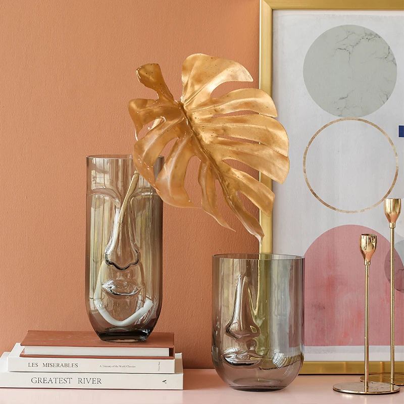 Nordic Creative Face Glass Vase Transparent Vases for Decoration Living Room Decor Flower Vase Table Decoration Accessories Gift
Nordic Creative Face Glass Vase Transparent Vases for Decoration Living Room Decor Flower Vase Table Decoration Accessories Gift