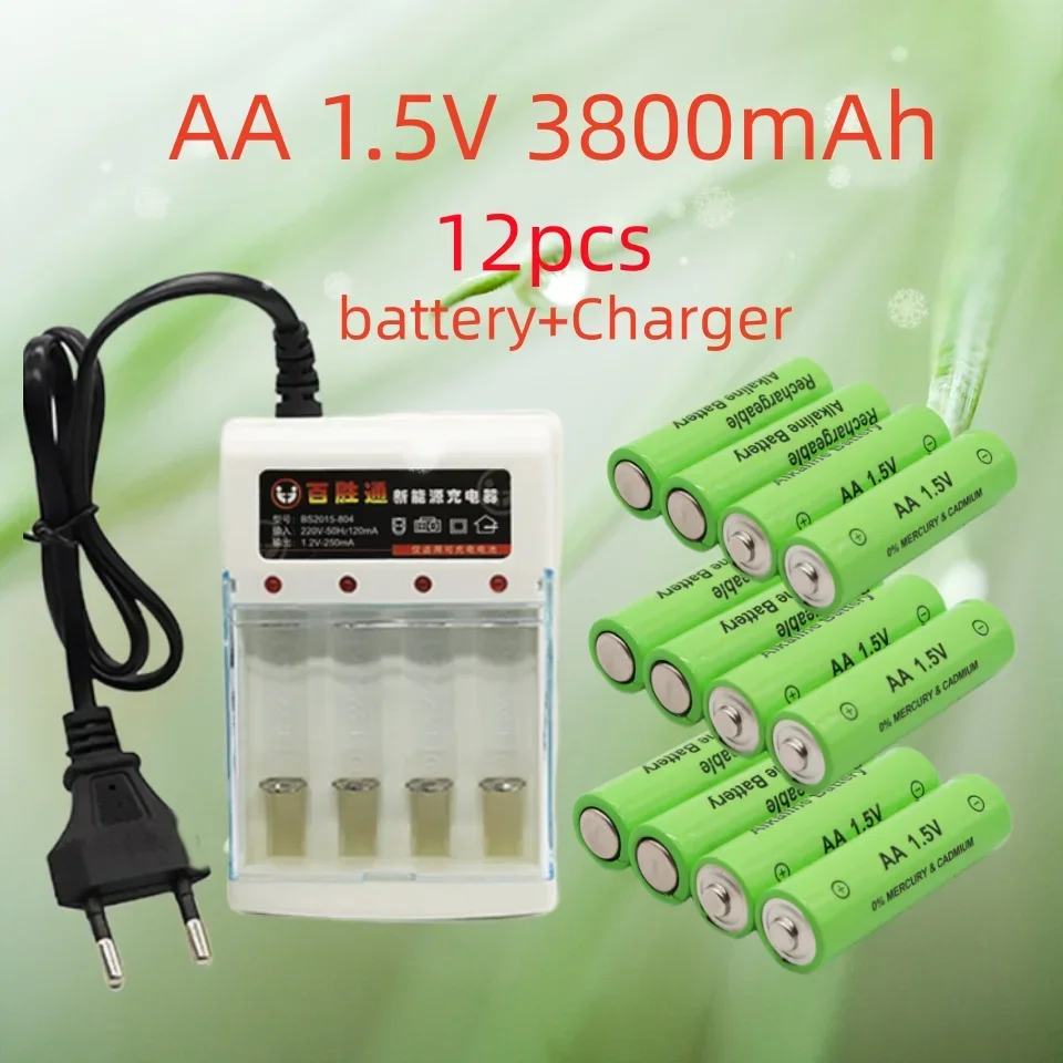 20231.5V AA Battery 3800mAh Rechargeable battery NI-MH 1.5 V AA Batteries for Clocks mice computers toys so on+Free Shipping
20231.5V AA Battery 3800mAh Rechargeable battery NI-MH 1.5 V AA Batteries for Clocks mice computers toys so on+Free Shipping