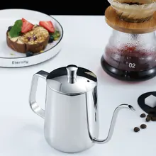 Simple Stainless Steel Coffee Pot Hand Made Coffee Container with Handle and Metal Lug Small Pot Mouth Multi Capacity Appliance
Simple Stainless Steel Coffee Pot Hand Made Coffee Container with Handle and Metal Lug Small Pot Mouth Multi Capacity Appliance