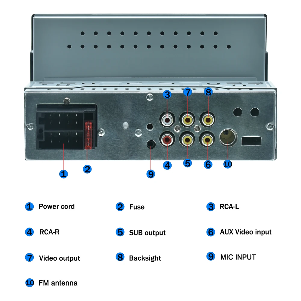 Generic 1 Din 2 Din Universal Car Radio Wire Carplay Android Auto
