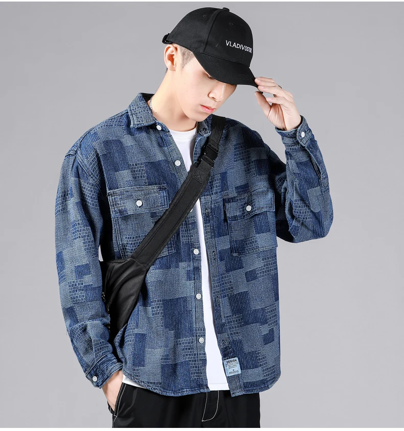 Personality Jacquard Men's Denim Shirt New Fashion Oversized Hip-hop Print Splicing Jeans Shirt Male Streetwear Plus Size 5XL 4 Mallzona S7ba4ff01e902423ab21d1e6f62001b313 Personality Jacquard Men's Denim Shirt New Fashion Oversized Hip-hop Print Splicing Jeans Shirt Male Streetwear Plus Size 5XL Mallzona