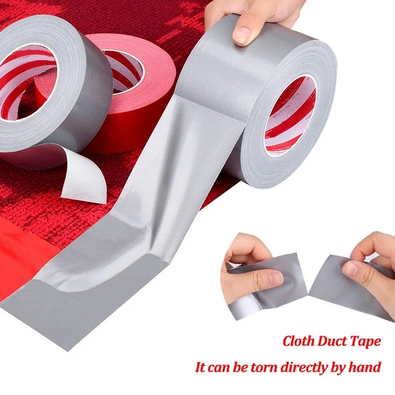 50mm Super Sticky Duct Repair Tape Waterproof Strong Seal Carpet Tape DIY Home Decoration Adhesive Self Roll Craft Fix Tape 
50mm Super Sticky Duct Repair Tape Waterproof Strong Seal Carpet Tape DIY Home Decoration Adhesive Self Roll Craft Fix Tape