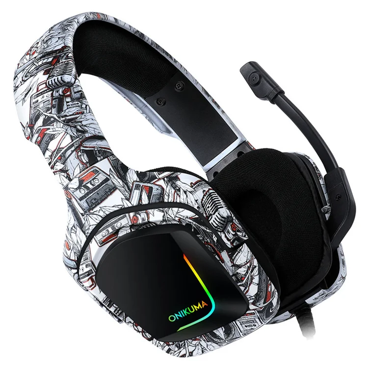 k20 camouflage wired gaming headset Over-Ear Gaming Headphones with Noise Canceling Microphone and LED Light for PS4,PC,tablet
k20 camouflage wired gaming headset Over-Ear Gaming Headphones with Noise Canceling Microphone and LED Light for PS4,PC,tablet