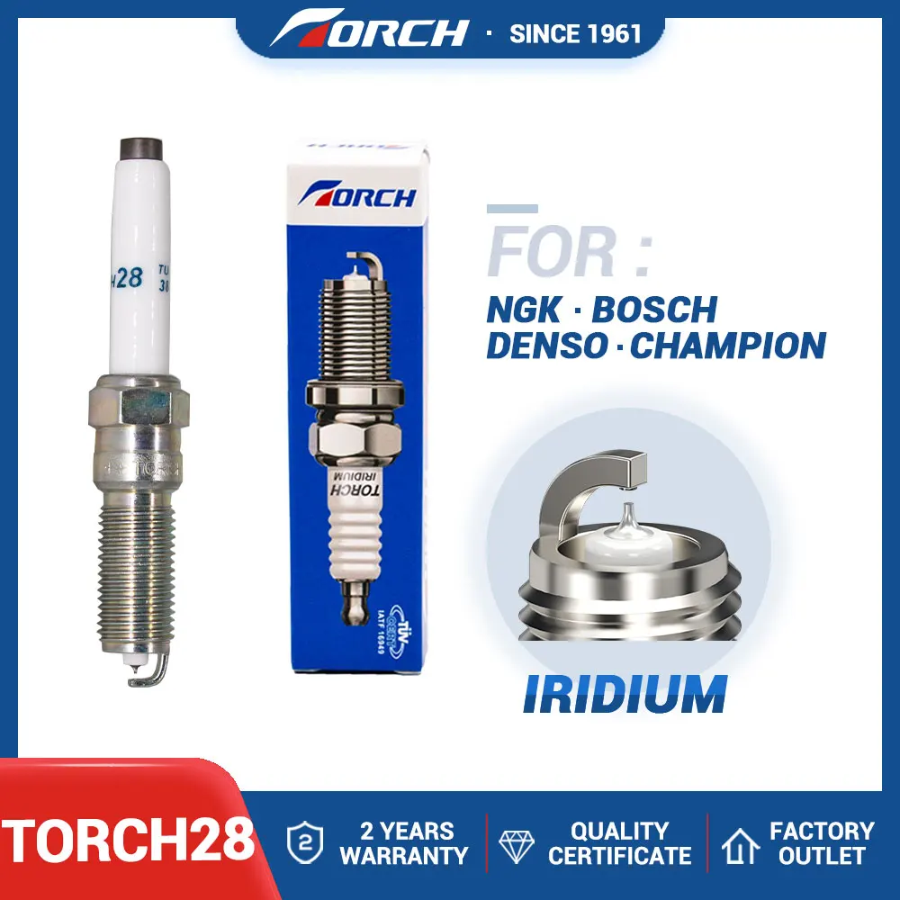 Automobile Iridium Platinum Spark Plug TORCH28 Candle for Torch YH7RTIP-7B for ILNFR7A7G Ignition System Engines Components
Automobile Iridium Platinum Spark Plug TORCH28 Candle for Torch YH7RTIP-7B for ILNFR7A7G Ignition System Engines Components