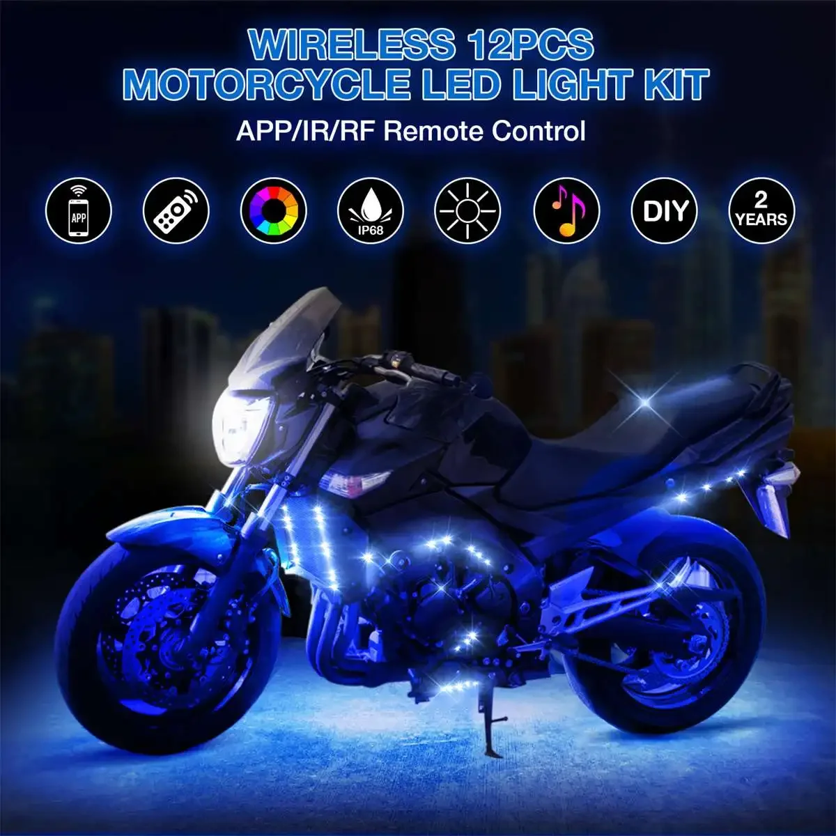 12V RGB APP LED Smart Brake Lights Car Motorcycle Atmosphere Light Wireless Remote Control Moto Decorative Strip Lamp
12V RGB APP LED Smart Brake Lights Car Motorcycle Atmosphere Light Wireless Remote Control Moto Decorative Strip Lamp