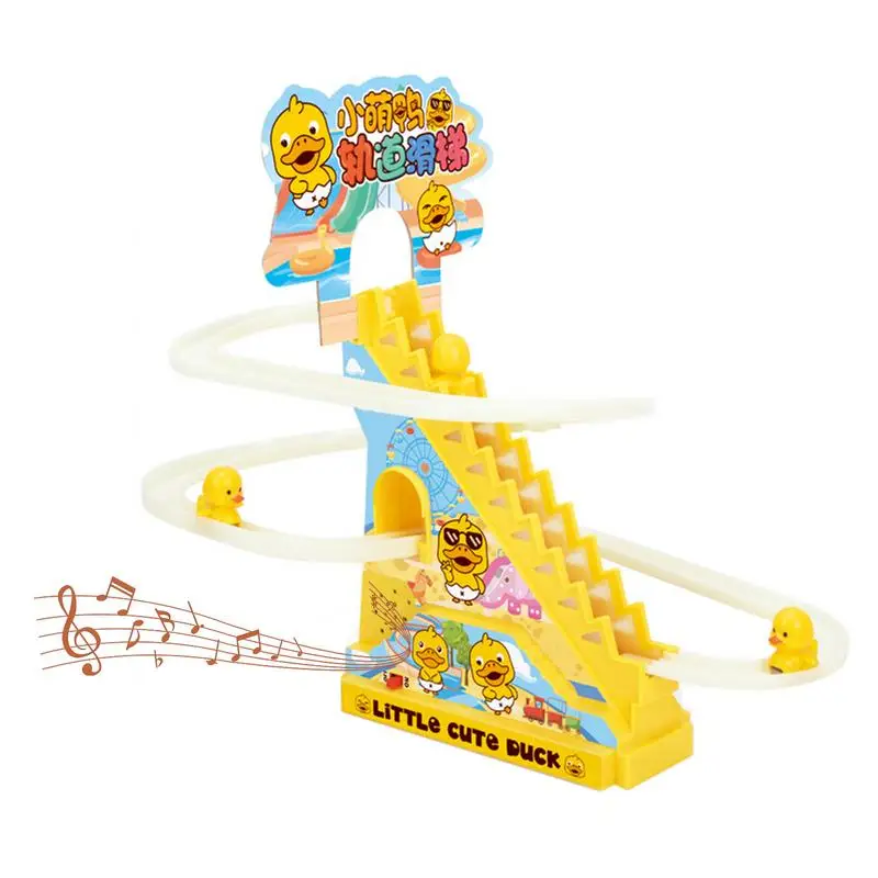 Small Ducks Climbing Toys Electric Music Rollercoaster Toy Duck Climbing Stairs Toy Rail Car Toy 3 Duck Toys & Race Track & Led
Small Ducks Climbing Toys Electric Music Rollercoaster Toy Duck Climbing Stairs Toy Rail Car Toy 3 Duck Toys & Race Track & Led
