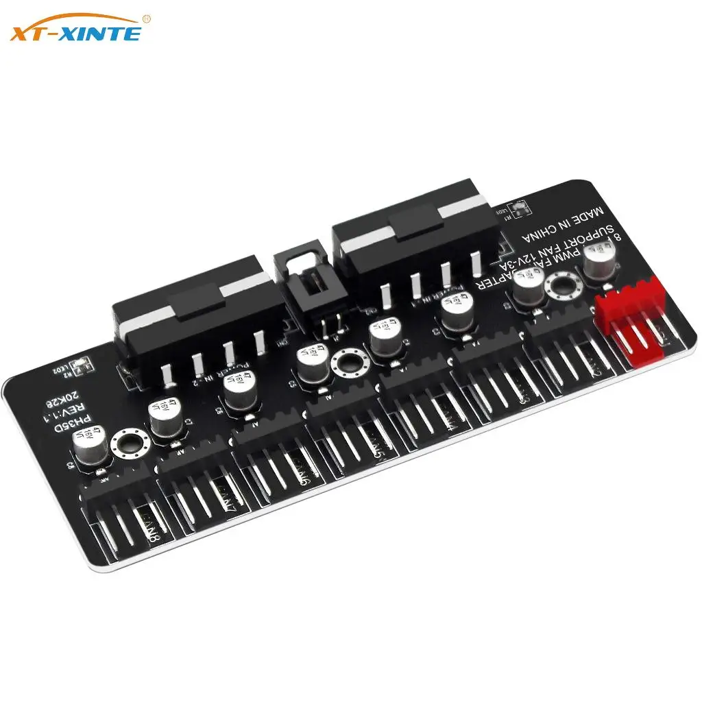 8 Ports PWM Fan HUB Splitter CPU Fan Expander 8in1 Support 3-Pin 4-Pin 12V SATA 15Pin /Large 4Pin Port for PC Desktop Computer
8 Ports PWM Fan HUB Splitter CPU Fan Expander 8in1 Support 3-Pin 4-Pin 12V SATA 15Pin /Large 4Pin Port for PC Desktop Computer
