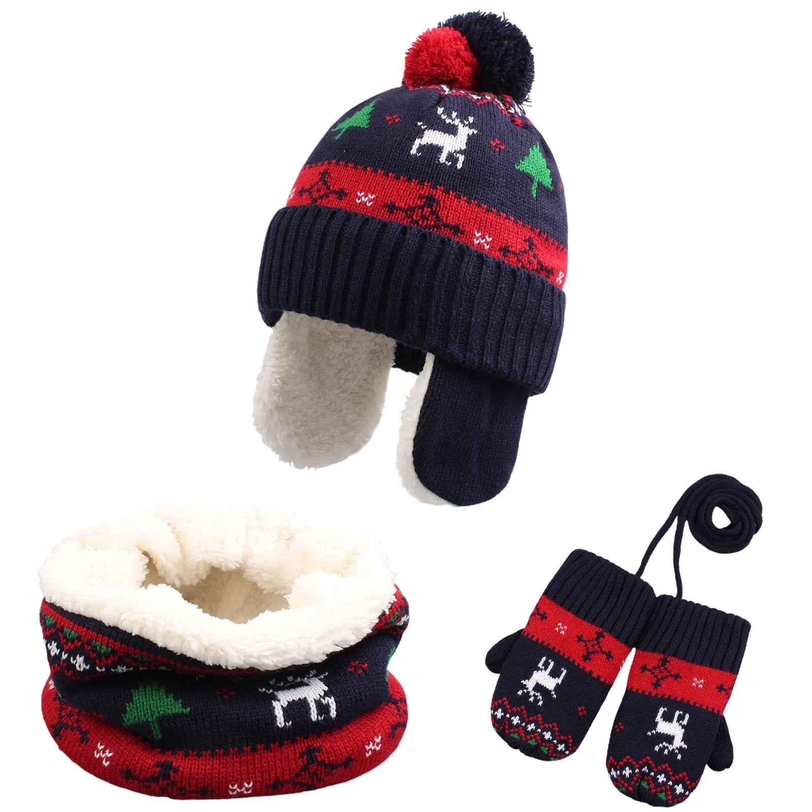 2022 Winter Kid Christmas Hat Scarf Glove Girls Boys Pom Pom Knit Beanies Mittens 3 Piece Set Warm Children Outside 3-12 Years
2022 Winter Kid Christmas Hat Scarf Glove Girls Boys Pom Pom Knit Beanies Mittens 3 Piece Set Warm Children Outside 3-12 Years
