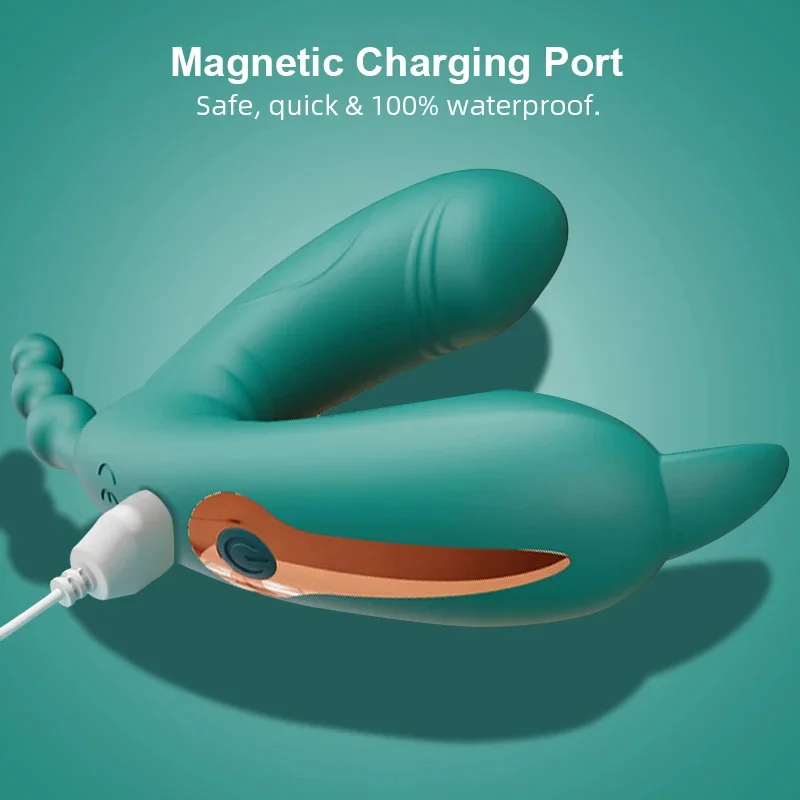 Vibromasseur à succion portable pour femme, 3 en 1, point G, anal, stimulateur de clitoris, culotte, mastjaune, adulte, femme, produit, jouets, 7.0 4