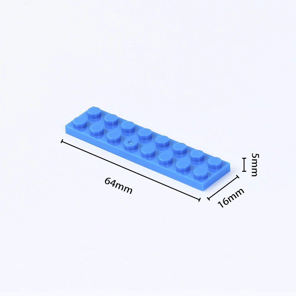 5/10/20pcs Colourful Plate 2*8 DIY Building Block Compatible With 3034 Toy For Children Montessori Educational Creative Gift