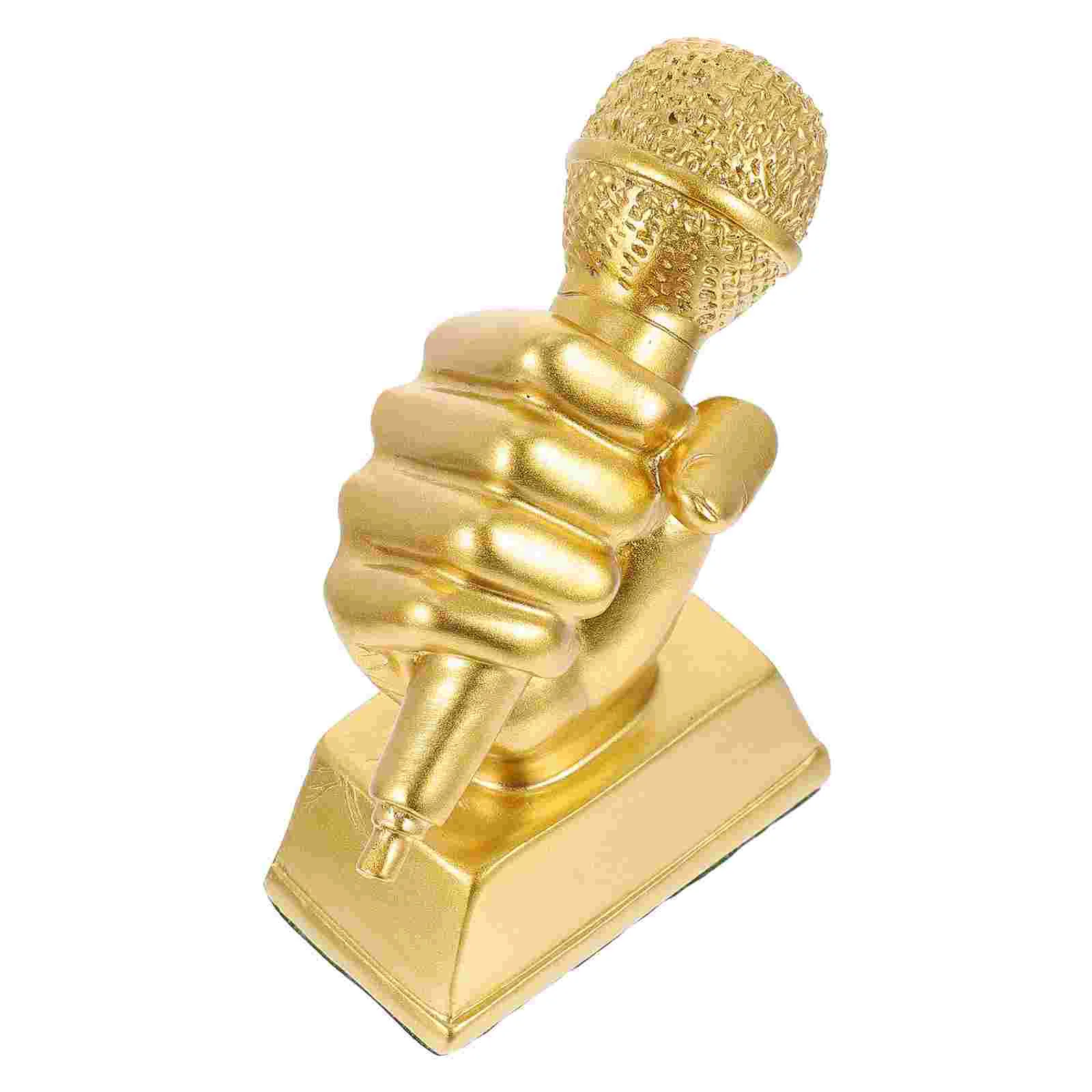 Trophy Microphone Award Singing Party Music Favors Awards Decor Trophies Gold Home Speech Accessory Children Karaoke Small Dance
Trophy Microphone Award Singing Party Music Favors Awards Decor Trophies Gold Home Speech Accessory Children Karaoke Small Dance