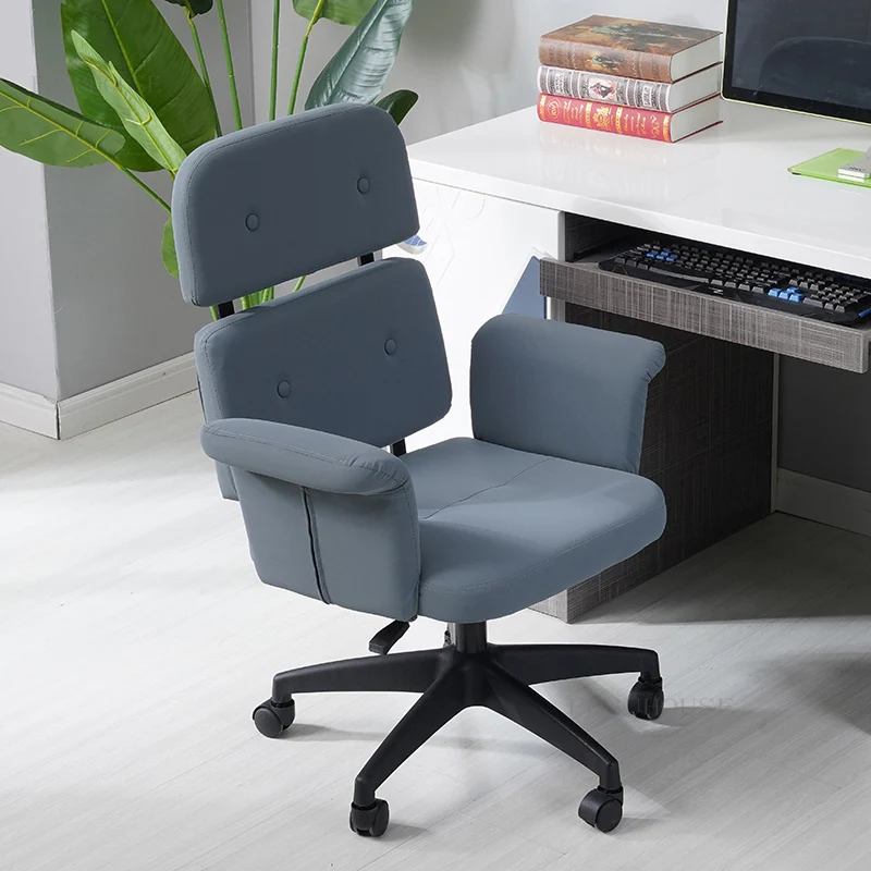 Minimalist Office Chairs Nordic Home Study Computer Chair Creative Backrest Soft Cushion Armchair Gaming Chair Office Furniture
Minimalist Office Chairs Nordic Home Study Computer Chair Creative Backrest Soft Cushion Armchair Gaming Chair Office Furniture