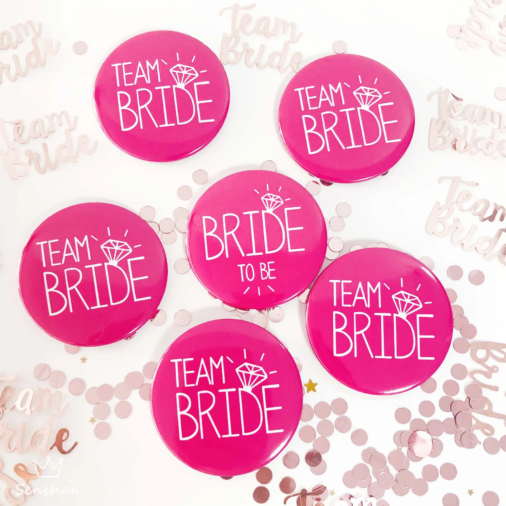 Bride & Team Bride Badges Bridal Shower Hen Night Bachelorette Party Wedding Decorations
Bride & Team Bride Badges Bridal Shower Hen Night Bachelorette Party Wedding Decorations