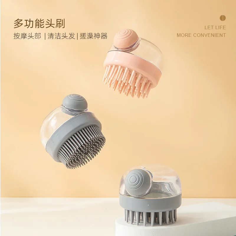New automatic replenishing comfort Shampoo brush Clean Massage bath brush Bath scrub brush 
New automatic replenishing comfort Shampoo brush Clean Massage bath brush Bath scrub brush