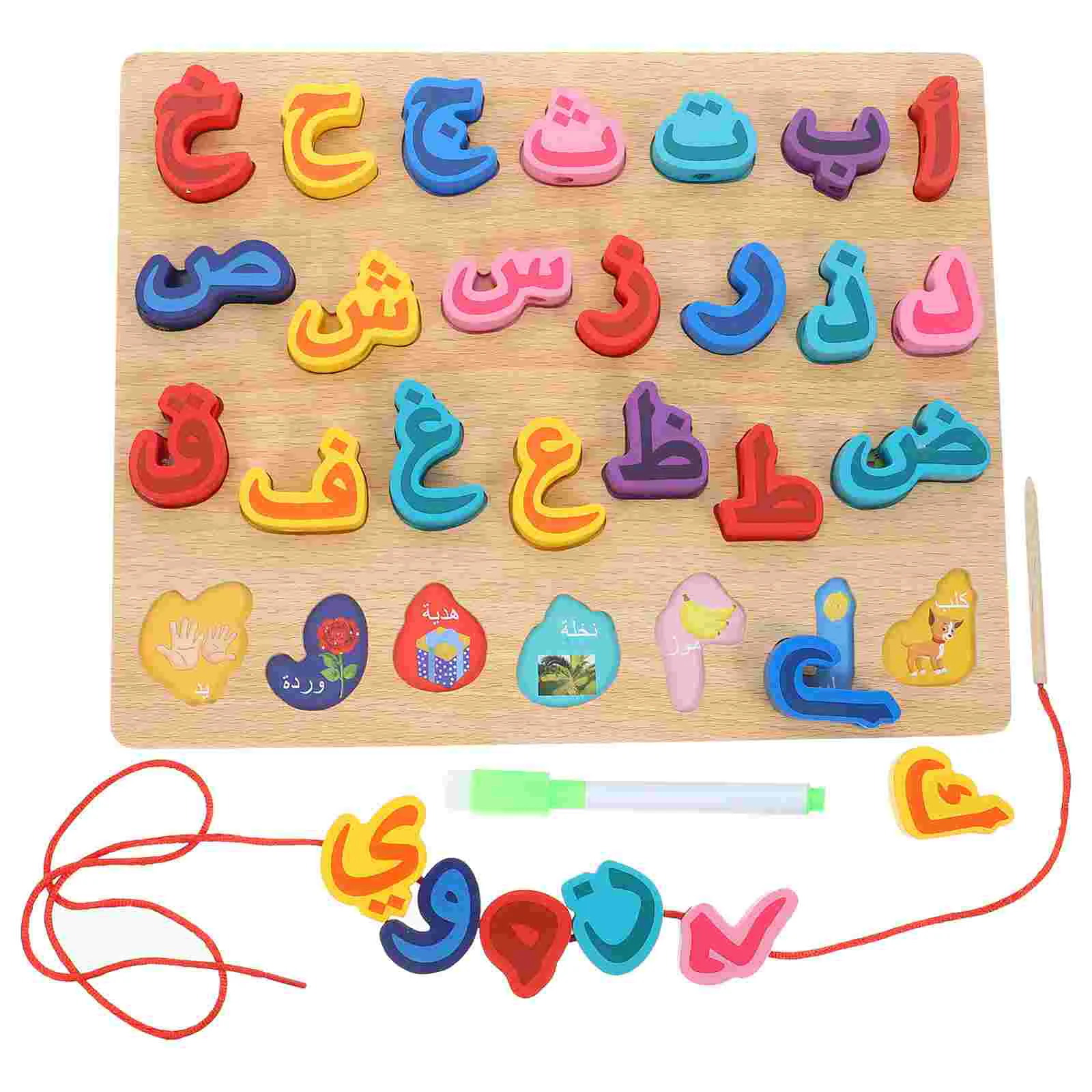 Kids Toys Arabic Puzzle Enlightenment Playthings Board Beaded Props Wooden Alphabet Educational Study Baby
Kids Toys Arabic Puzzle Enlightenment Playthings Board Beaded Props Wooden Alphabet Educational Study Baby