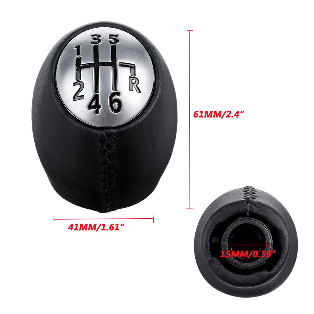 Gear Shift Knob Useful 1pcs Replacement Safety Stylish 6+R 61mm Height Accessories Decoration Increase Friction
Gear Shift Knob Useful 1pcs Replacement Safety Stylish 6+R 61mm Height Accessories Decoration Increase Friction