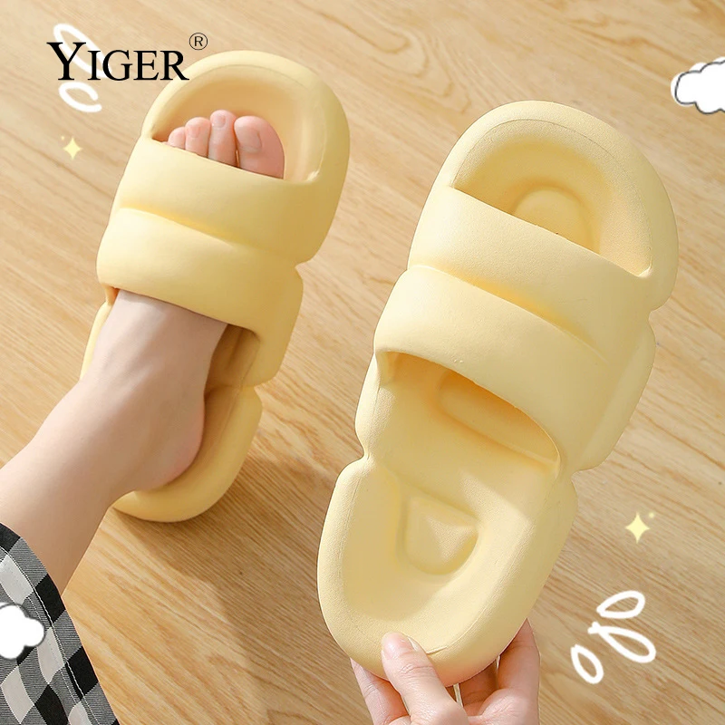 YIGER Large size men's home slippers casual fashion soft bottom EVA one-word slippers couple stepping Sandals beach shoes
YIGER Large size men's home slippers casual fashion soft bottom EVA one-word slippers couple stepping Sandals beach shoes