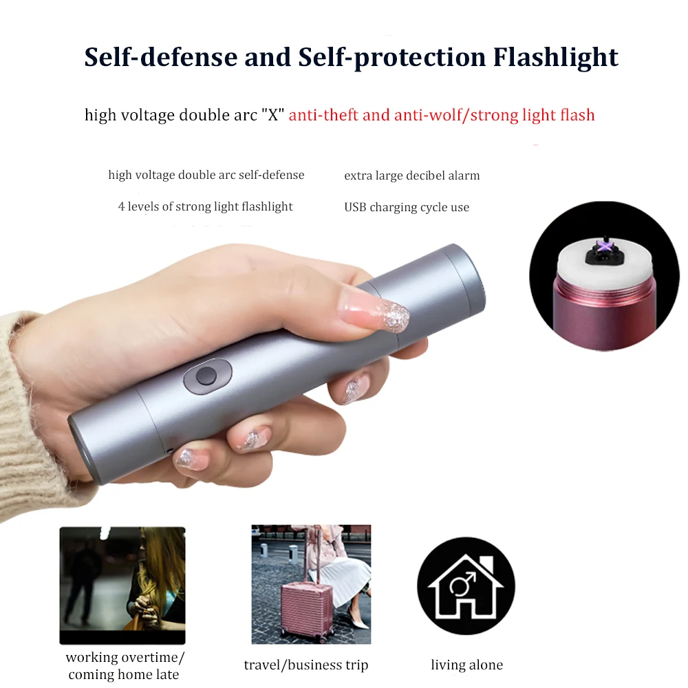 self-defense and send-protection glare flashlight high voltage double arc "X" anti-theft and anti-wolf strong light flash
self-defense and send-protection glare flashlight high voltage double arc "X" anti-theft and anti-wolf strong light flash