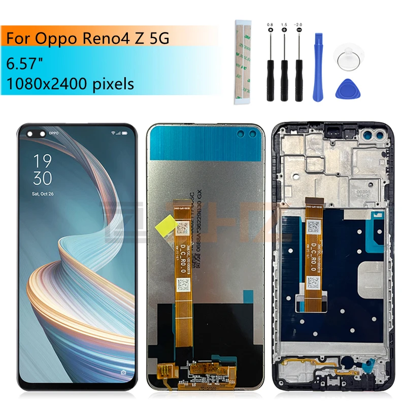 For Oppo Reno4 Z 5G LCD Display Touch Screen Digitizer Assembly For Reno4 Z LCD CPH2065 DisplayTouch Panel Repair Parts 6.57"
For Oppo Reno4 Z 5G LCD Display Touch Screen Digitizer Assembly For Reno4 Z LCD CPH2065 DisplayTouch Panel Repair Parts 6.57"