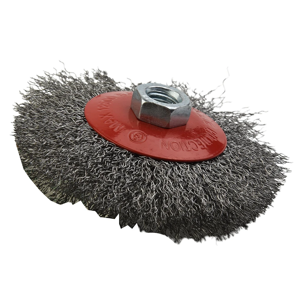 1pc 4inch Wire Bevel Brush Rotary Stainless Steel Wire Brush Polishing Wheel Rust Remover Brushes For Angle Grinder Power Drill
1pc 4inch Wire Bevel Brush Rotary Stainless Steel Wire Brush Polishing Wheel Rust Remover Brushes For Angle Grinder Power Drill