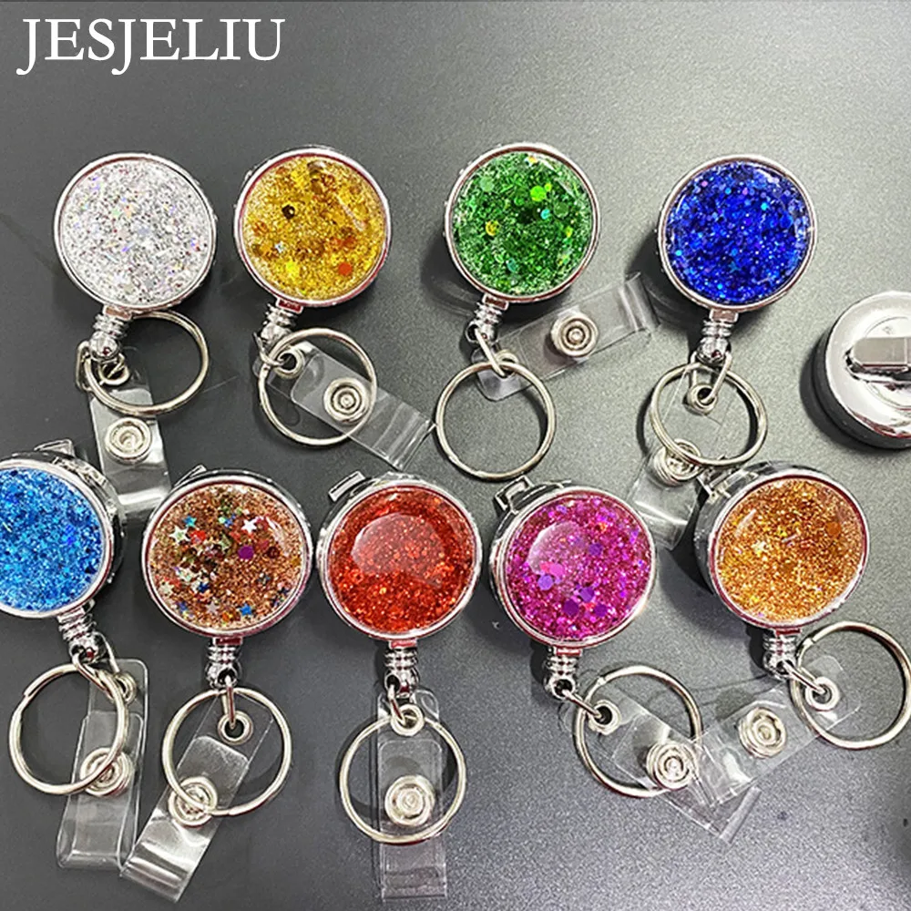1Pc Round Glitter Sequins Badge Reel Retractable Badge Holder Nurse Doctor ID Card Holder Lanyard Pull Key Chain Office Supplies
1Pc Round Glitter Sequins Badge Reel Retractable Badge Holder Nurse Doctor ID Card Holder Lanyard Pull Key Chain Office Supplies