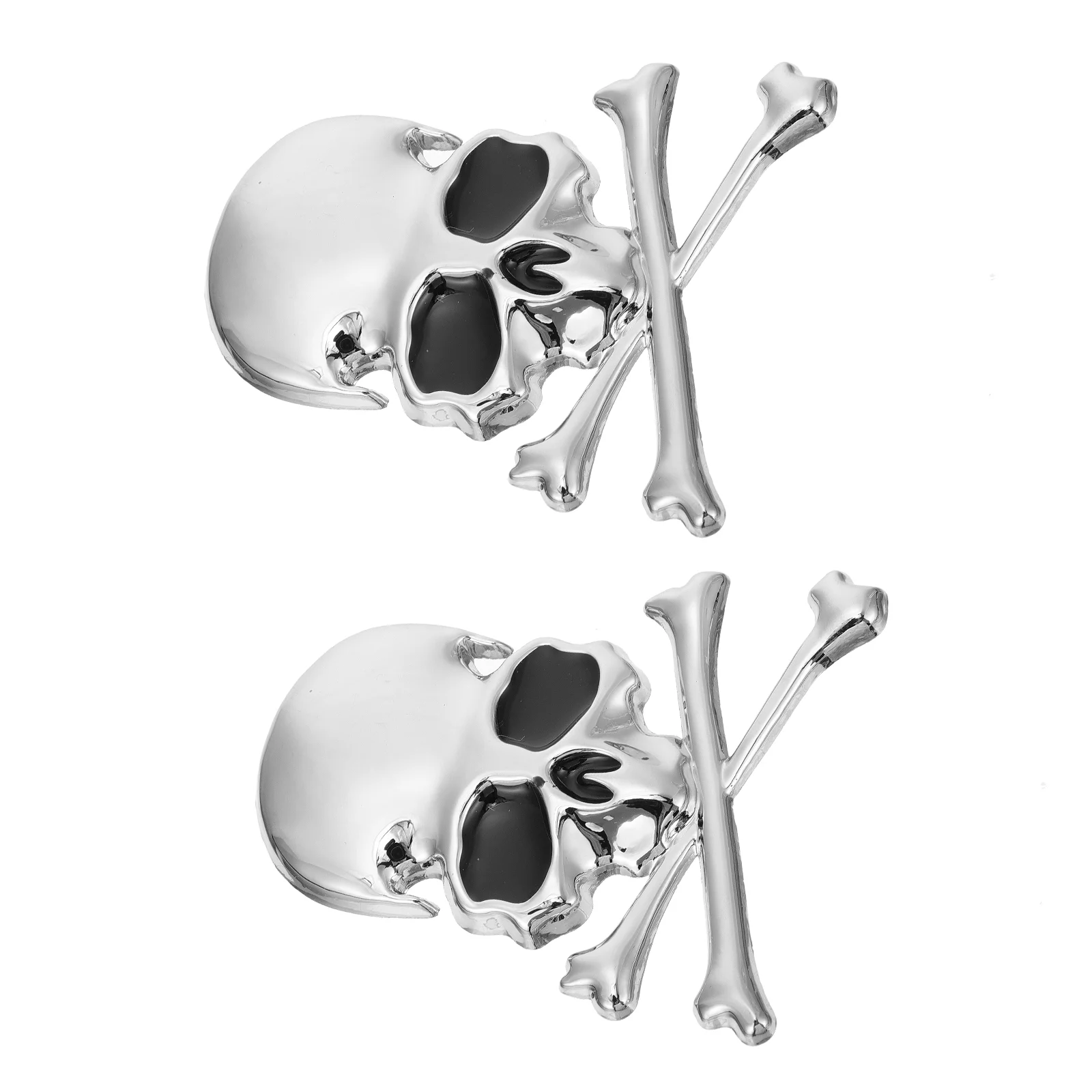 

2pcs Motorcycle Skull Stickers Window Skull Decals Skull Sticker Decors