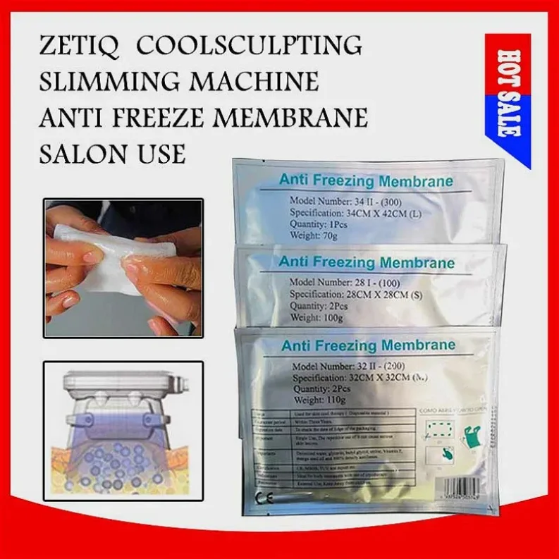 

Anti Freeze Membrane 12*12Cm 28 X 28Cm 32X32 Cm 34*42Cm Anti Freezeing Anti-Freezeing Pad For Cryo Therapy No Frostbite