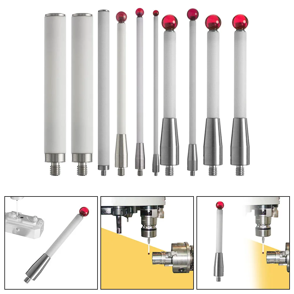 CMM M4 Thread Stylus Ru By Ball Tip Styli Ceramic Stem Extension Stem Test Measurement Equipment Accessories Tool Parts
CMM M4 Thread Stylus Ru By Ball Tip Styli Ceramic Stem Extension Stem Test Measurement Equipment Accessories Tool Parts