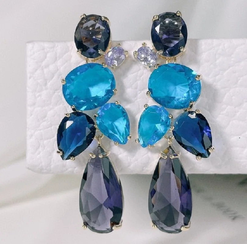 Bilincolor Micro Inlaid Zircon Fashion Delicate Colorful Drop Shaped Earrings for Wedding or Party
Bilincolor Micro Inlaid Zircon Fashion Delicate Colorful Drop Shaped Earrings for Wedding or Party