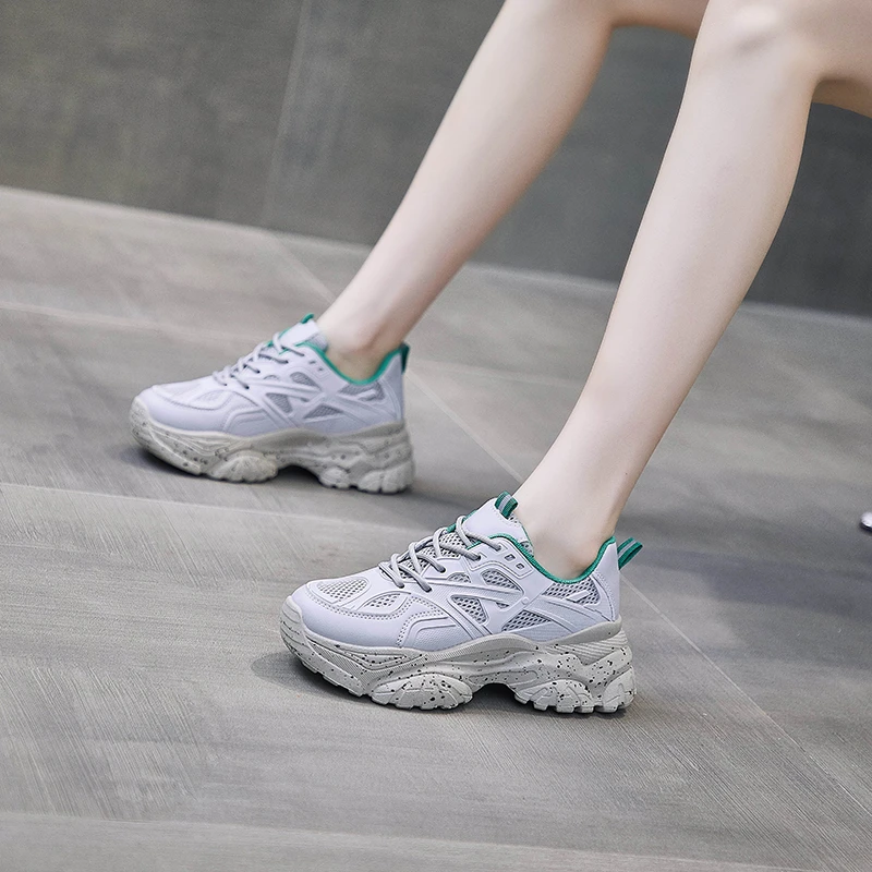 

Дизайнерские классические женские кроссовки с вулканизированной подошвой, винтажные повседневные кроссовки на толстой подошве, женская обувь для бега, модные Универсальные кроссовки