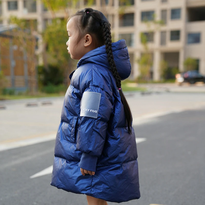 Children's Down Jacket Mid-length Boys Girls White Duck Down Waterproof Wash-free Coats Kids Loose Warm Hooded Tops
Children's Down Jacket Mid-length Boys Girls White Duck Down Waterproof Wash-free Coats Kids Loose Warm Hooded Tops