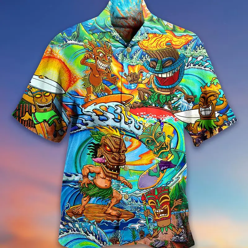 Summer Funny Face 3d Print Shirts For Men Clothes Vintage Casual Short Sleeve Single Breasted Hawaii Vacation Shirt Mens Blouses
Summer Funny Face 3d Print Shirts For Men Clothes Vintage Casual Short Sleeve Single Breasted Hawaii Vacation Shirt Mens Blouses