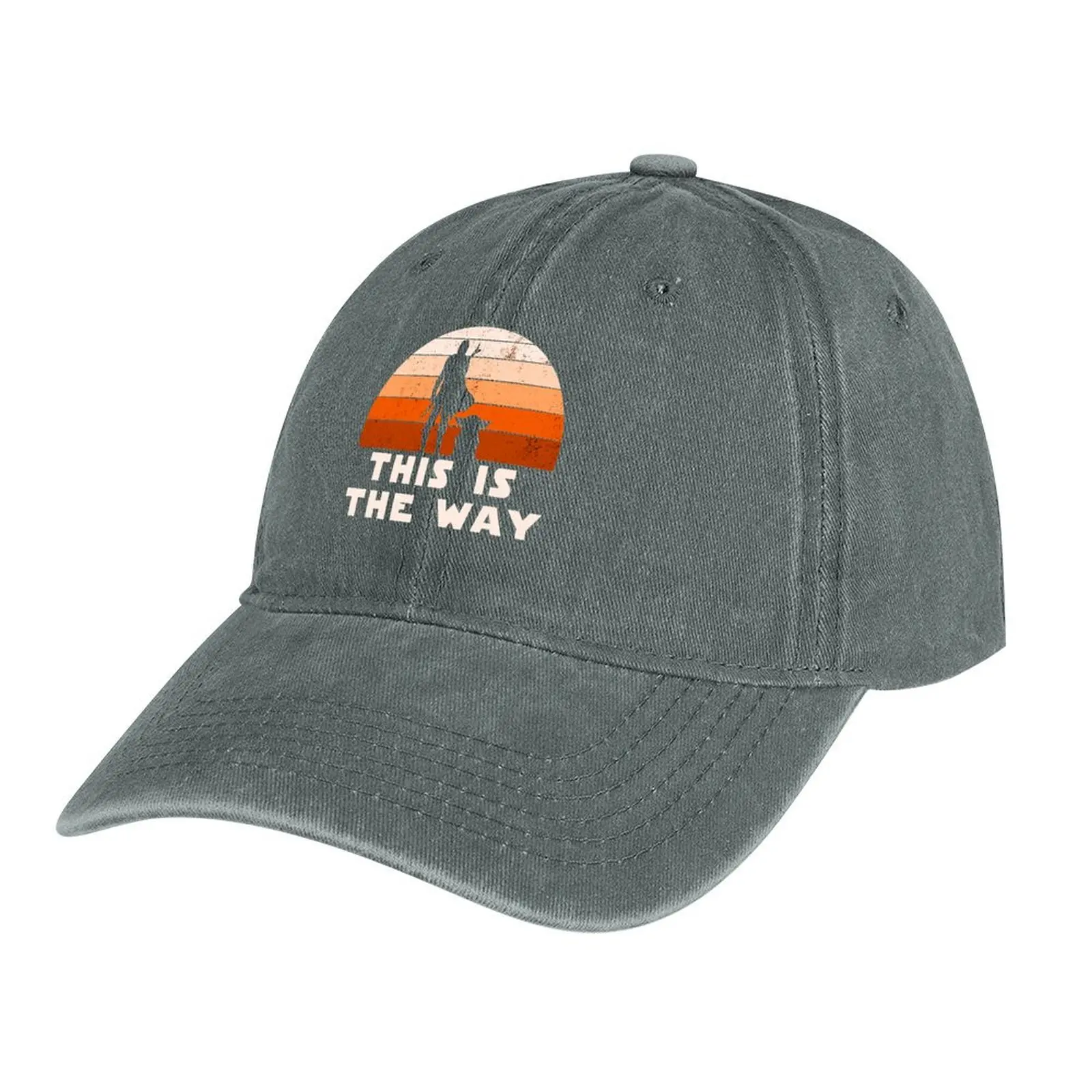 

Mando Retro This is The Way and the Baby Sunset Cowboy Hat Golf Wear Thermal Visor foam party Hat Elegant Women's Hats Men's