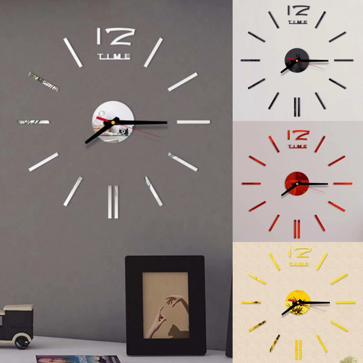 DIY Home Decoration Clocks Silent Digital Acrylic Wall Clocks Living Room Wall Decoration Sticker Clock
DIY Home Decoration Clocks Silent Digital Acrylic Wall Clocks Living Room Wall Decoration Sticker Clock