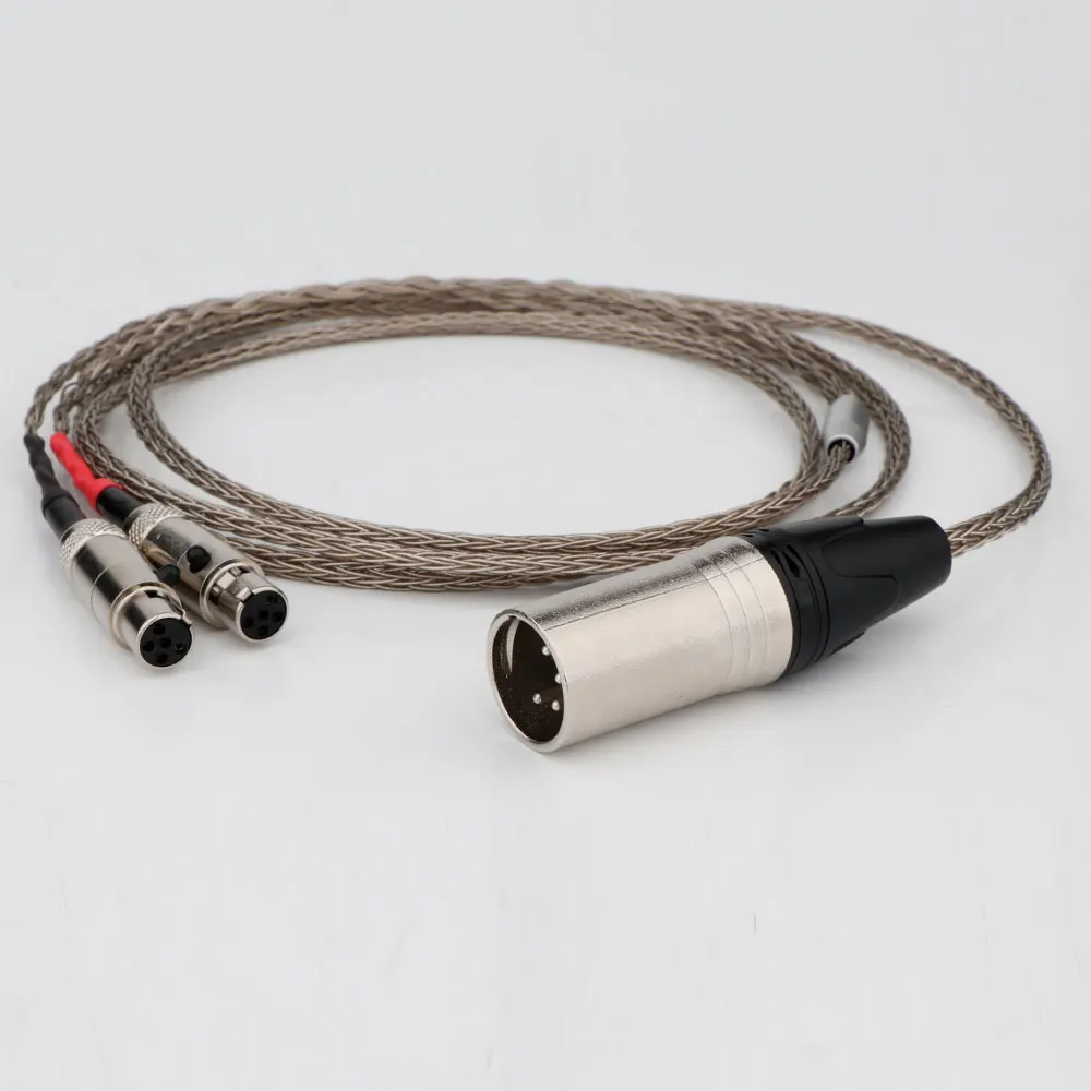 

Hi-end HIFI 4pin OCC 2,5 3,5 4,4 мм XLR сбалансированный кабель для наушников с посеребренным покрытием