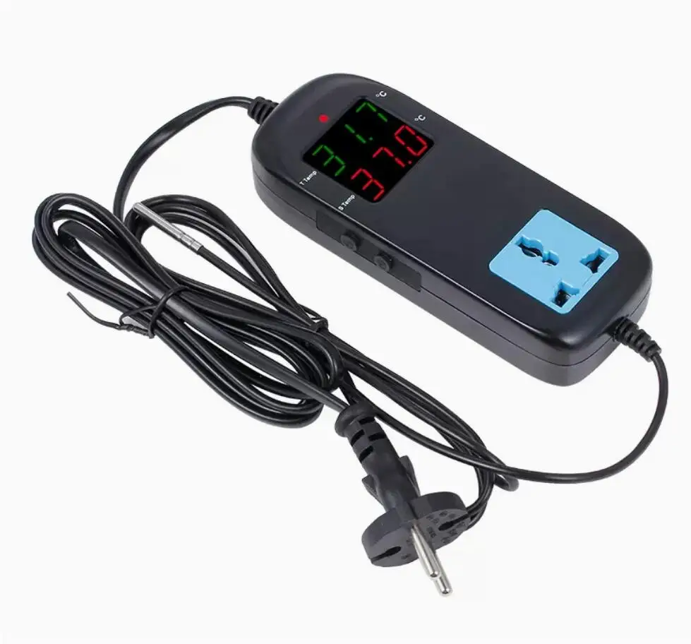 EU Plug Electronic Temperature Control Socket -40C-120C Digital Microcomputer with Sensor
EU Plug Electronic Temperature Control Socket -40C-120C Digital Microcomputer with Sensor