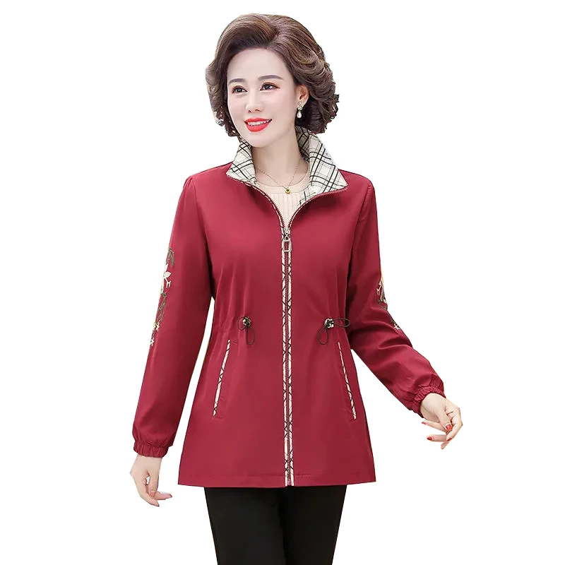 Женский свободный тренчкот Nice Pop, повседневный тренчкот для женщин среднего и пожилого возраста, модель R973 на весну и осень
Женский свободный тренчкот Nice Pop, повседневный тренчкот для женщин среднего и пожилого возраста, модель R973 на весну и осень