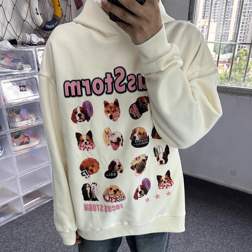 White Cotton Winter Oversized Anime Hoodies Japanese Kanji Animal Dogs Printed Kawaii Sweatshirt Men Women Hip Hop Cute Cartoon
White Cotton Winter Oversized Anime Hoodies Japanese Kanji Animal Dogs Printed Kawaii Sweatshirt Men Women Hip Hop Cute Cartoon