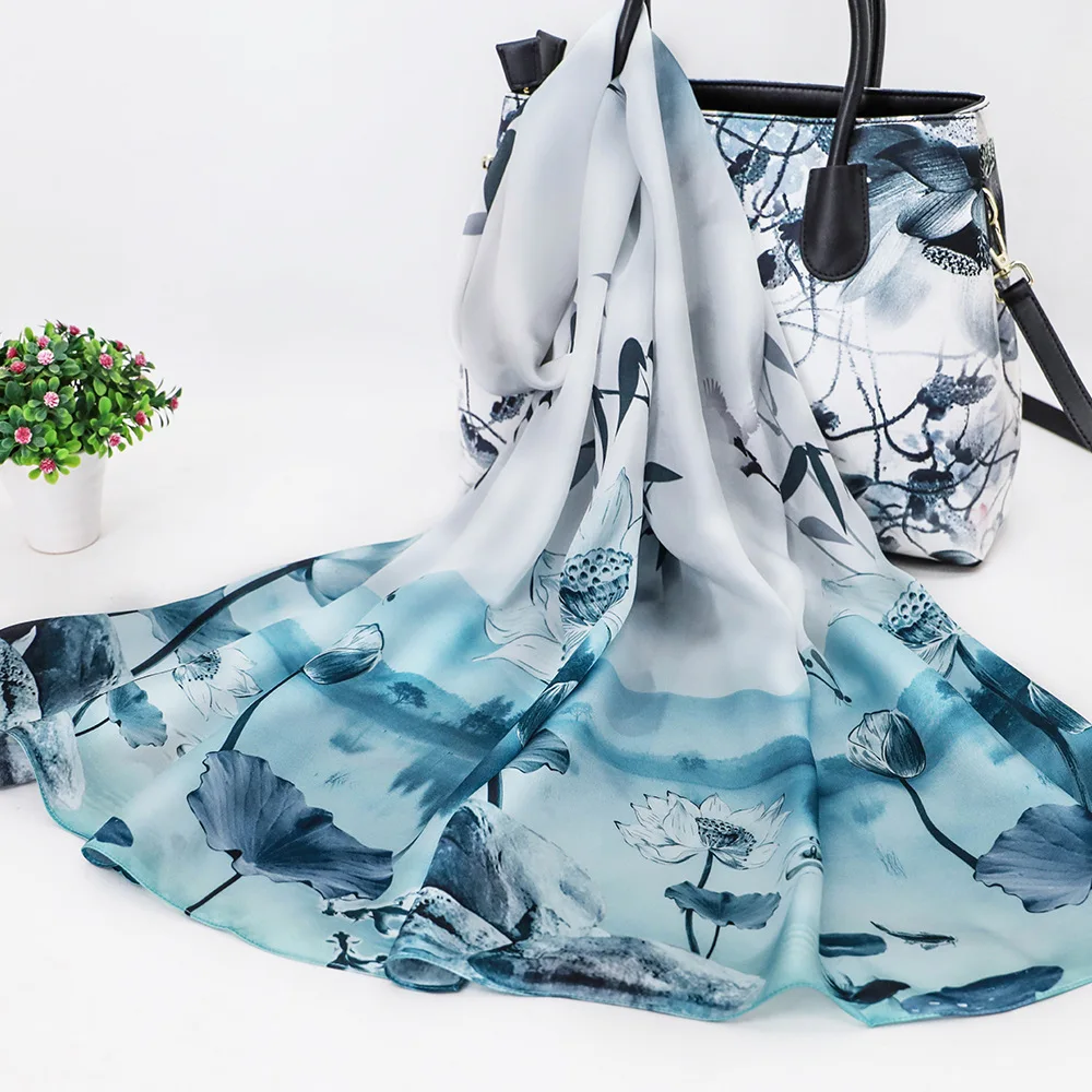 100% Silk Scarf Satin Face Versatile Long Shawl Women's Sunscreen Scarf 173*55cm
100% Silk Scarf Satin Face Versatile Long Shawl Women's Sunscreen Scarf 173*55cm