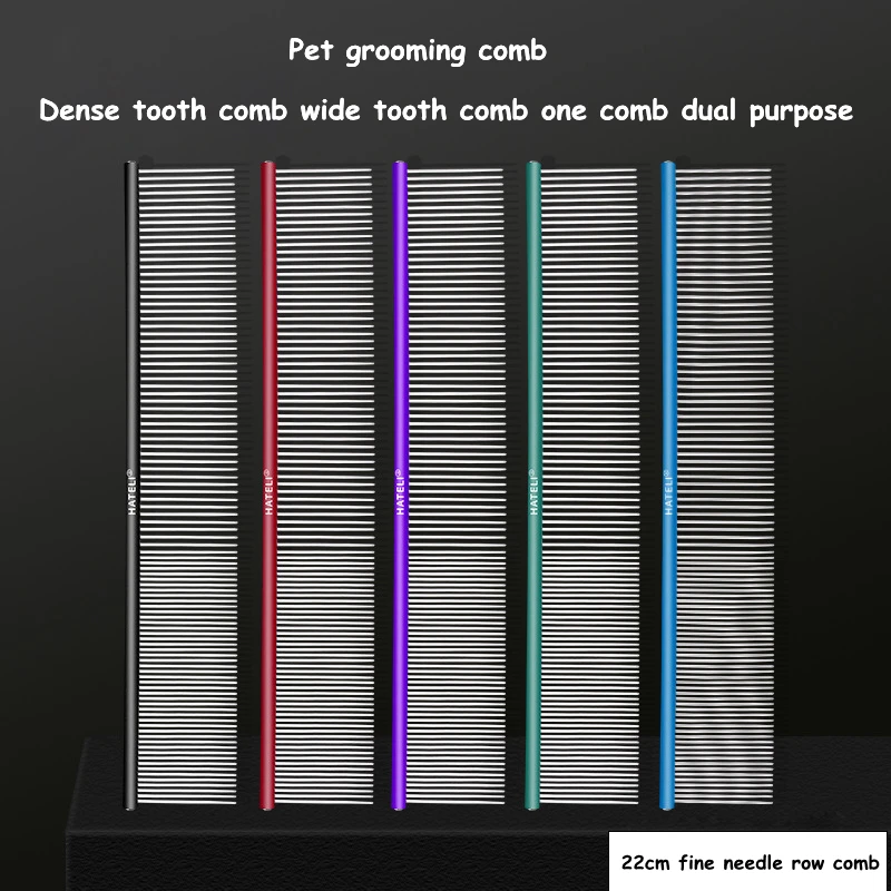 High Quality Pet Cat Grooming Comb Colorful Stainless Steel Open The Knot Comb Dog Hair Remover Cat Dogs Cleaning Brush 22cm
High Quality Pet Cat Grooming Comb Colorful Stainless Steel Open The Knot Comb Dog Hair Remover Cat Dogs Cleaning Brush 22cm