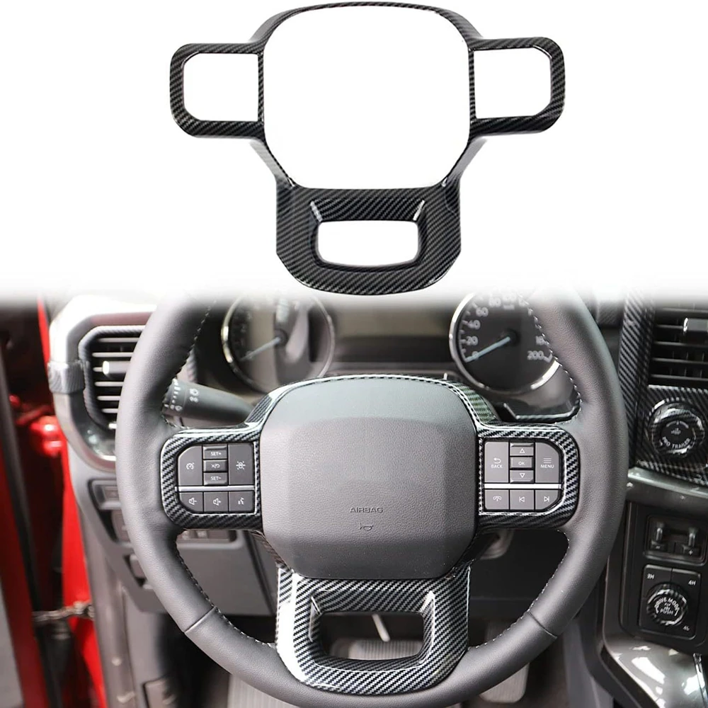 Carbon Fiber Outlook Steering Wheel Interior Cover Trim Accessories for Ford F150 2021+ for 2023 F250 F350 Super Duty
Carbon Fiber Outlook Steering Wheel Interior Cover Trim Accessories for Ford F150 2021+ for 2023 F250 F350 Super Duty