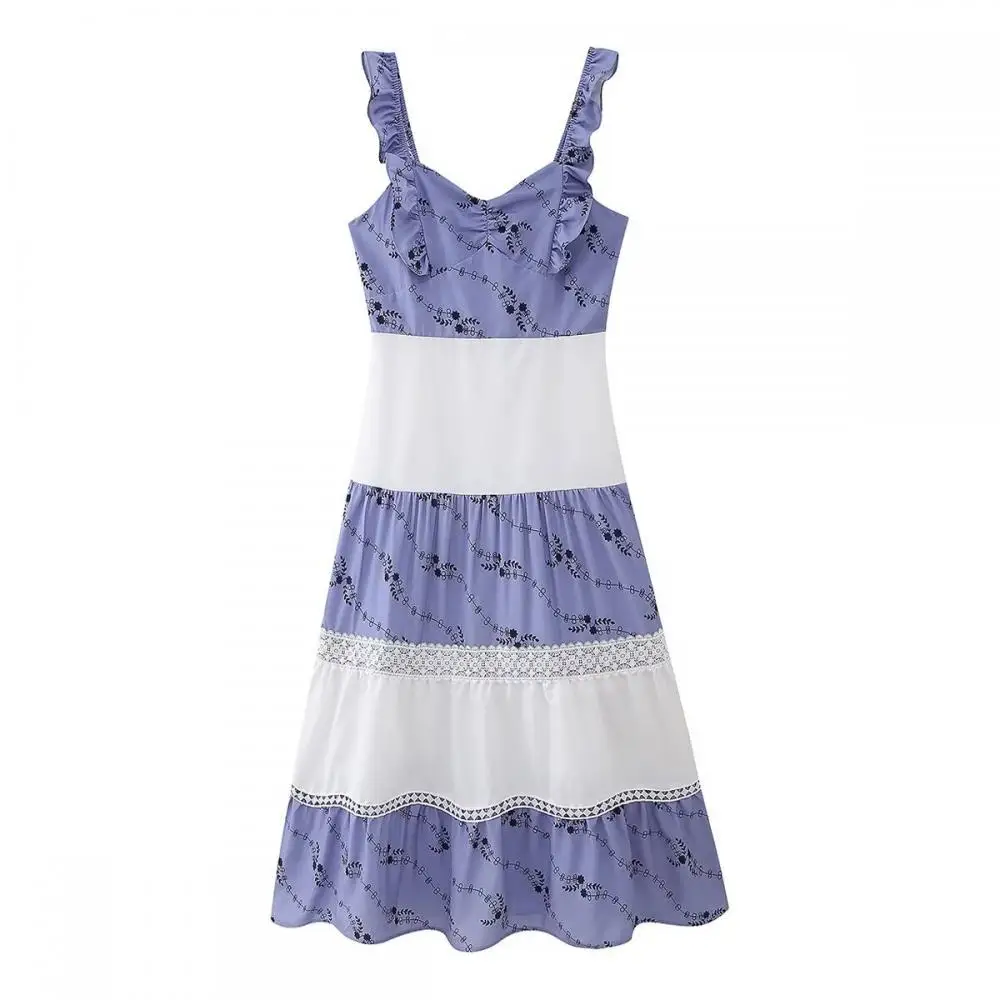 Women Summer Fashion Dresses Print V Collar Sleeveless Backless Pleated Zipper Female Printed Casual Beach Style Long Dress
Women Summer Fashion Dresses Print V Collar Sleeveless Backless Pleated Zipper Female Printed Casual Beach Style Long Dress